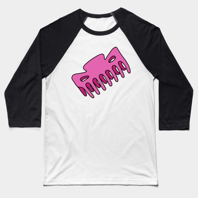 Pink Hair Clip Baseball T-Shirt by murialbezanson